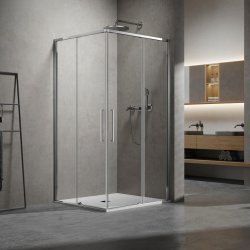 Душевой уголок Vincea Slim VSS-6SL8010CL 100x80, профиль хром