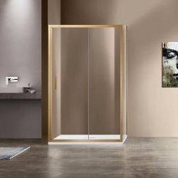 Душевой уголок Vincea Garda VSR-1G1012CLG 120x100, профиль брашированное золото