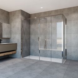 Душевой уголок Vincea Garda VSR-1G28018CL 180x80, профиль хром