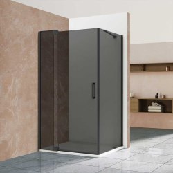 Душевой уголок Vincea Extra VSR-1E809090CGB 800/900x90, профиль черный