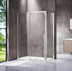 Душевой уголок Vincea Lugano VSR-1L9016CL-1 160x90, профиль хром