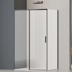 Душевой уголок Vincea Soft 2 VSR-3SO28011CLB 110x80, профиль черный