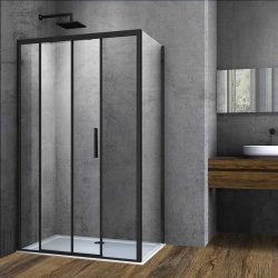 Душевой уголок Vincea Soft VSR-3SO9012CLB 120x90, профиль черный