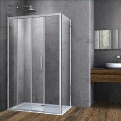 Душевой уголок Vincea Soft VSR-3SO9013CL 130x90, профиль хром