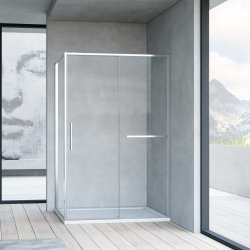 Душевой уголок Vincea Slim Soft VSR-1SS9010CL 100x90, профиль хром