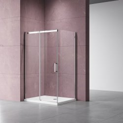 Душевой уголок Vincea Dice VSR-4D8011CL 110x80, профиль хром