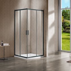 Душевой уголок Vincea Garda VSS-1G8090CLGM 90x80, профиль вороненая сталь