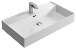 Раковина Hidra Kiub KI80/006 81x46, белая матовая