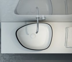 Раковина Olympia Metamorfosi MET4255001 55x42, белая глянцевая