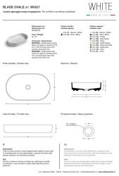 Раковина White Ceramic Blade W0527VA 60x36, зеленая матовая