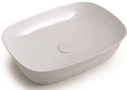 Раковина White Ceramic Idea W1010705 60x43, черная матовая