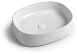 Раковина White Ceramic Jumper W071701 50x40, белая глянцевая
