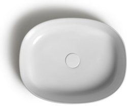 Раковина White Ceramic Jumper W0717OC 50x40, оранжевая матовая