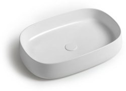 Раковина White Ceramic Jumper W0707SET01/Jumper 60x40, белая глянцевая