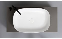 Раковина White Ceramic Jumper W070701 60x40, белая глянцевая