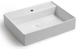 Раковина White Ceramic Like W091701 60x46, белая глянцевая