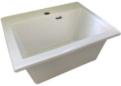 Раковина White Ceramic Rio W0134F01 50x40, белая глянцевая