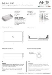 Раковина White Ceramic Slim W012705 60x38, черная матовая