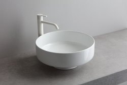 Раковина White Ceramic Was W100705 40x18, черная матовая