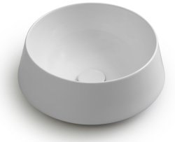 Раковина White Ceramic Tao W1050701 42x42, белая глянцевая