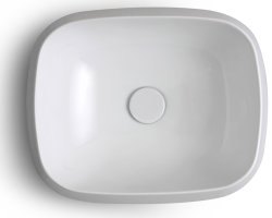Раковина White Ceramic Tao W1040701 50x42, белая глянцевая