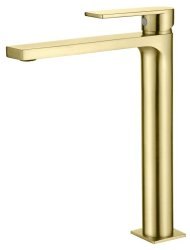 Смеситель для раковины AQG Alpha 01ALP120OC, матовое золото