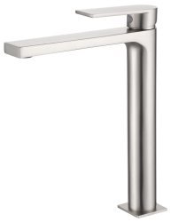 Смеситель для раковины AQG Alpha 01ALP120NI, зачищенный никель