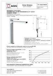 Смеситель для раковины AQG Alpha 01ALP120CR, хром