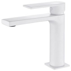 Смеситель для раковины AQG Alpha 01ALP100BL, белый матовый