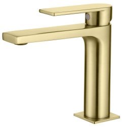 Смеситель для раковины AQG Alpha 01ALP100OC, матовое золото