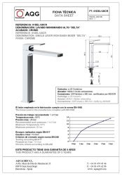 Смеситель для раковины AQG Delta 01DEL120CR, хром