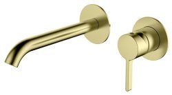 Смеситель для раковины AQG Urban Flow 01URF160OC встраиваемый, матовое золото