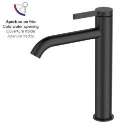 Смеситель для раковины AQG Urban Flow 01URF120NG, черный матовый