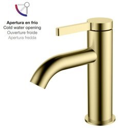 Смеситель для раковины AQG Urban Flow 01URF100OC, матовое золото