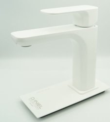 Смеситель для раковины Daniel Tiara TA605-14, белый матовый