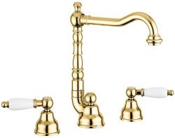 Смеситель для раковины Emmevi Deco Ceramic 121643/OR, золото
