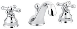 Смеситель для раковины Emmevi Deco Classic 12033/BO, белый-золото