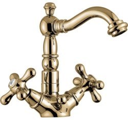 Смеситель для раковины Emmevi Deco Old 12615/BR, бронза