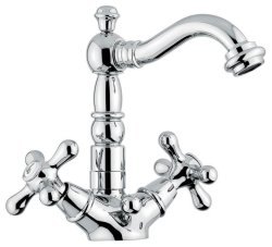 Смеситель для раковины Emmevi Deco Old 12615/CO, хром-золото
