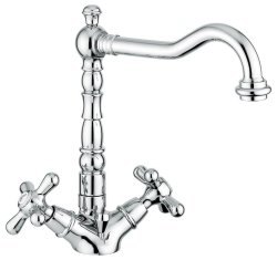 Смеситель для раковины Emmevi Deco Old 12613/CO, хром-золото
