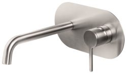 Смеситель для раковины Emmevi Filoinox 85055/IN встраиваемый, зачищенный никель