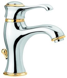 Смеситель для раковины Emmevi Tiffany 6003/CO, хром-золото