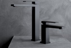 Смеситель для раковины Fiore Kube 100NN8517, черный матовый