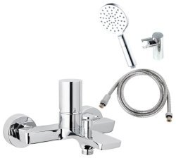 Смеситель для ванны AQG Tube 01TUB410CR, хром