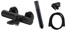 Смеситель для ванны AQG Urban Flow 01URF424NG, черный матовый