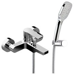 Смеситель для ванны Daniel Reflex RX610-NP, зачищенный никель