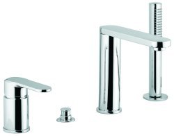 Смеситель на борт ванны Emmevi Nefer 77120/CR, хром