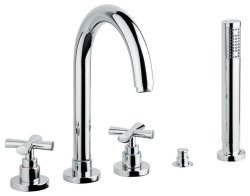 Смеситель на борт ванны Emmevi Spirit New 31121/ORS, брашированное золото