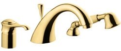 Смеситель на борт ванны Emmevi Tiffany 60120/OR, золото