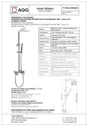 Душевая система AQG Душевая программа 21BLC25BLB02, хром